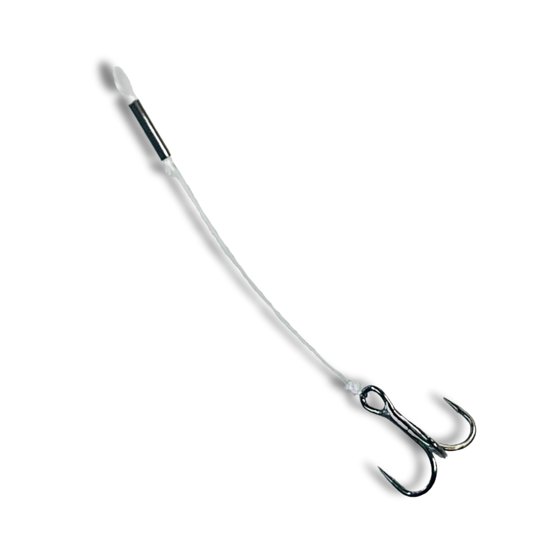 Fish Bum Walleye Stinger Hooks for Vertical Jigging Size 10 / 100 Pack