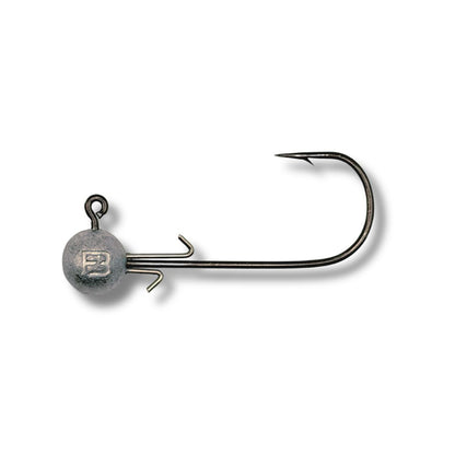 Fish Bum FFS Finesse Series Jig Head with double wire keeper for swimbaits and live crawlers.