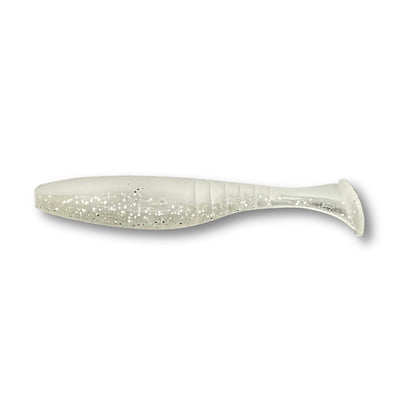 Fish Bum Raddletail 3.5 inch rattling paddle tail swimbait with built-in glass rattle.