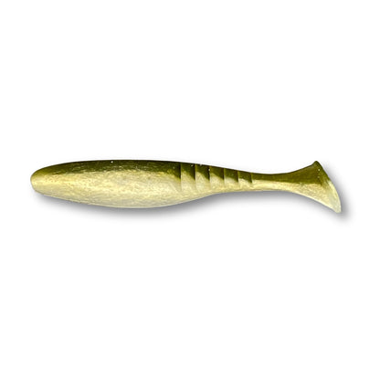 Fish Bum Raddletail 3.5 inch rattling paddle tail swimbait with built-in glass rattle.